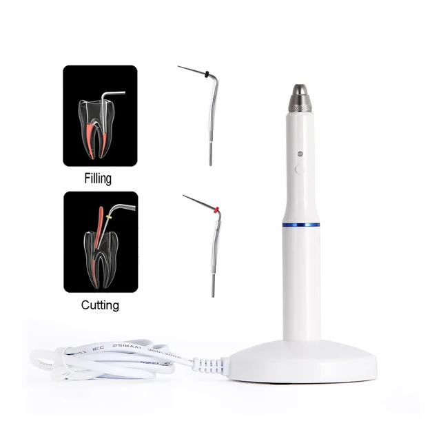 Dental Cordless Gutta Percha System obturacyjny Endo podgrzewany długopis + 2 wskazówki stomatologia Instrument dentysta narzędzia