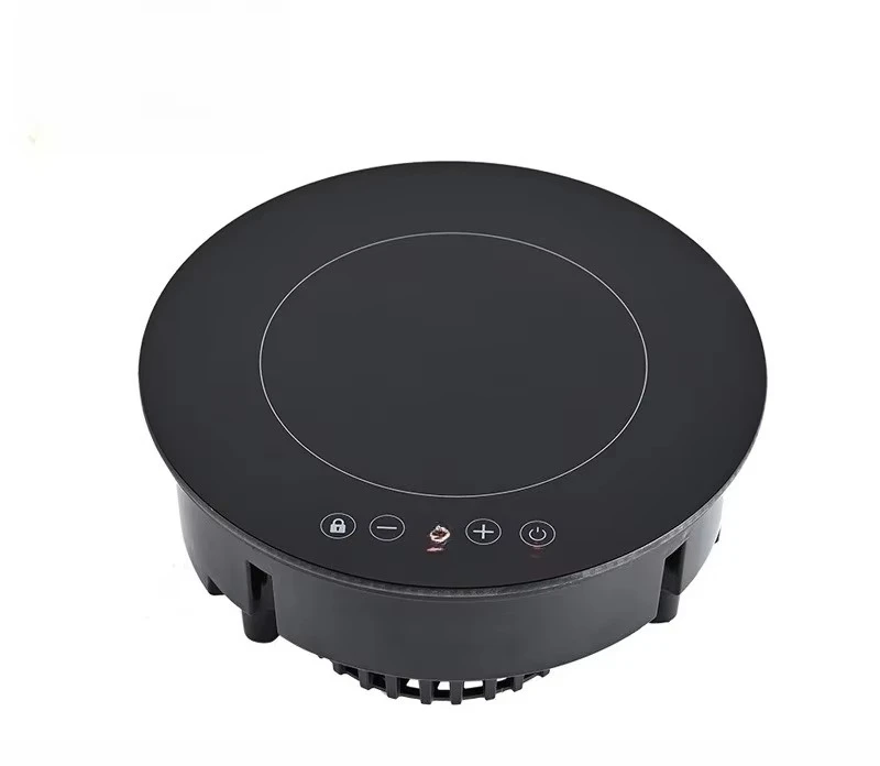 Commercial embedded pot electric furnace 800W round electric furnace 5-speed touch 195mm boiler wholesale