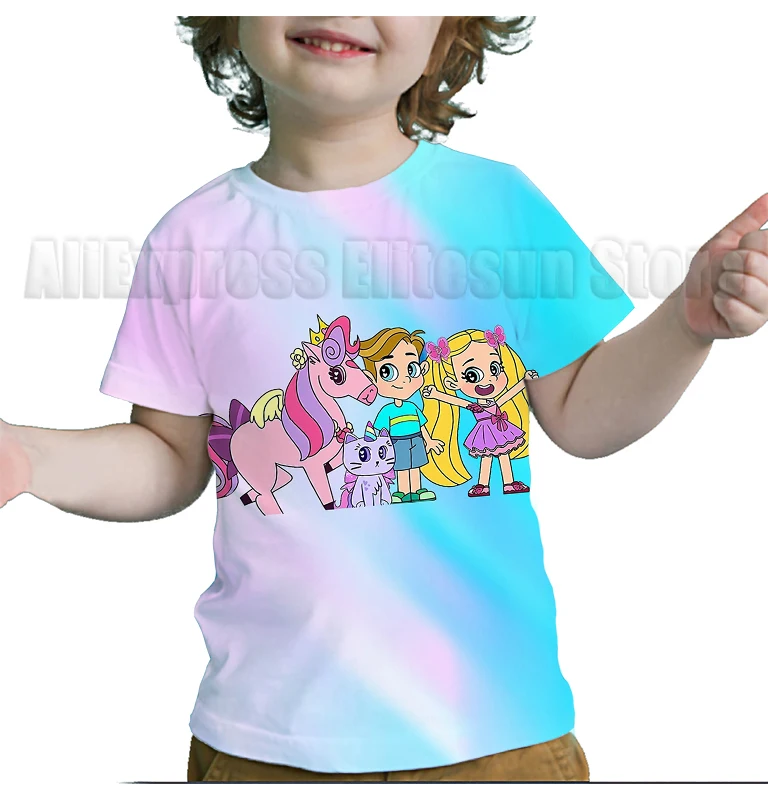 Kids Diana And Roma Show Girls T-shirt Kawaii T Shirt Summer Short Sleeve Children Clothing Kid Girl Clothes Cartoon Tees Tops