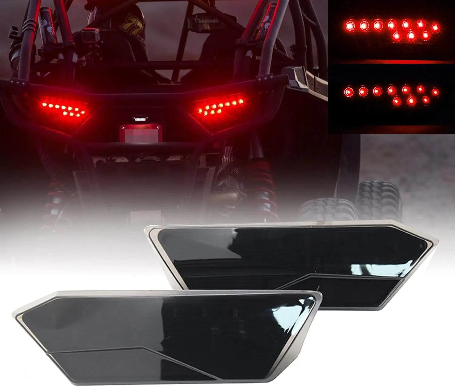 

Задние светодиодные фонари для Polaris RZR 900/1000 XP 4 и Turbo 2014-2019, 2 шт., черные