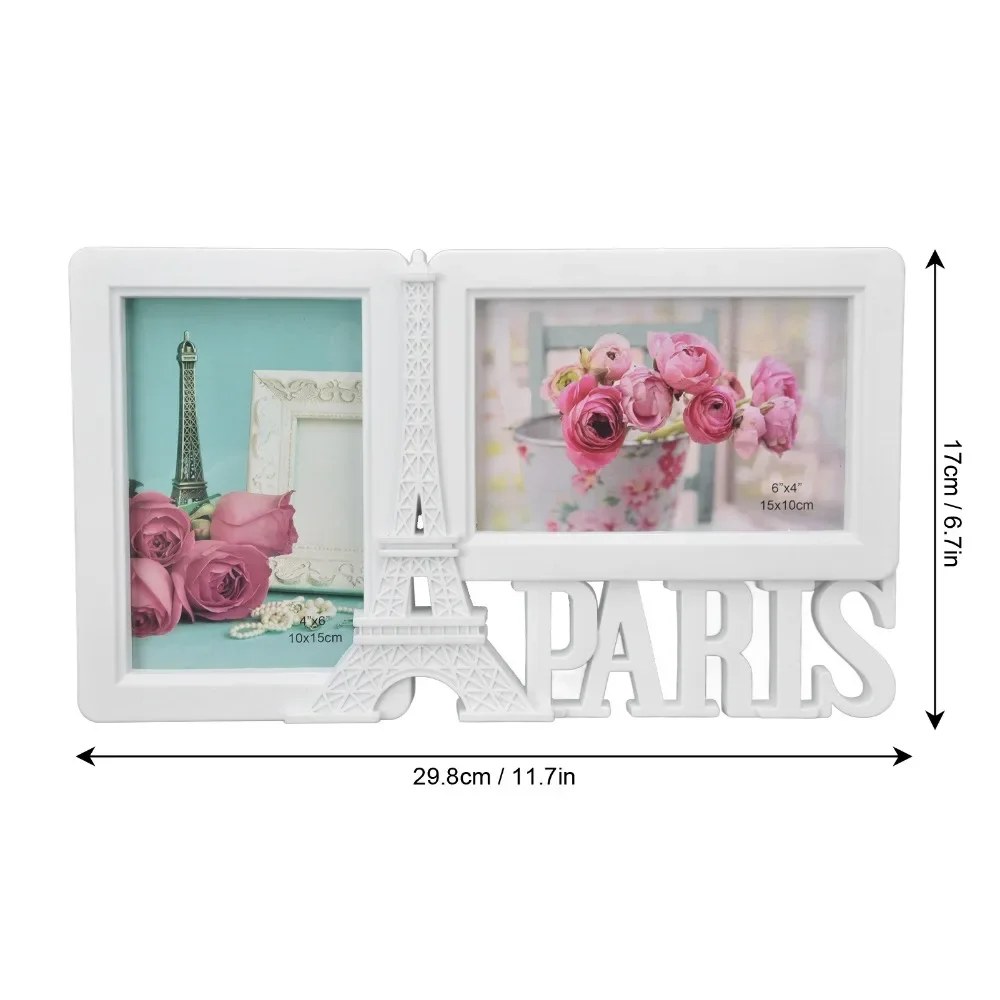 2PCS/ selling PARTS rectangular photo frame 2 hole home decoration photo frame