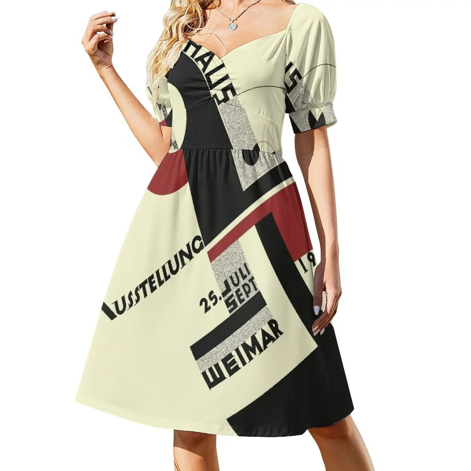 

Bauhaus design Short Sleeved Dress Cocktail of dresses summer dresses for women 2025 Dress