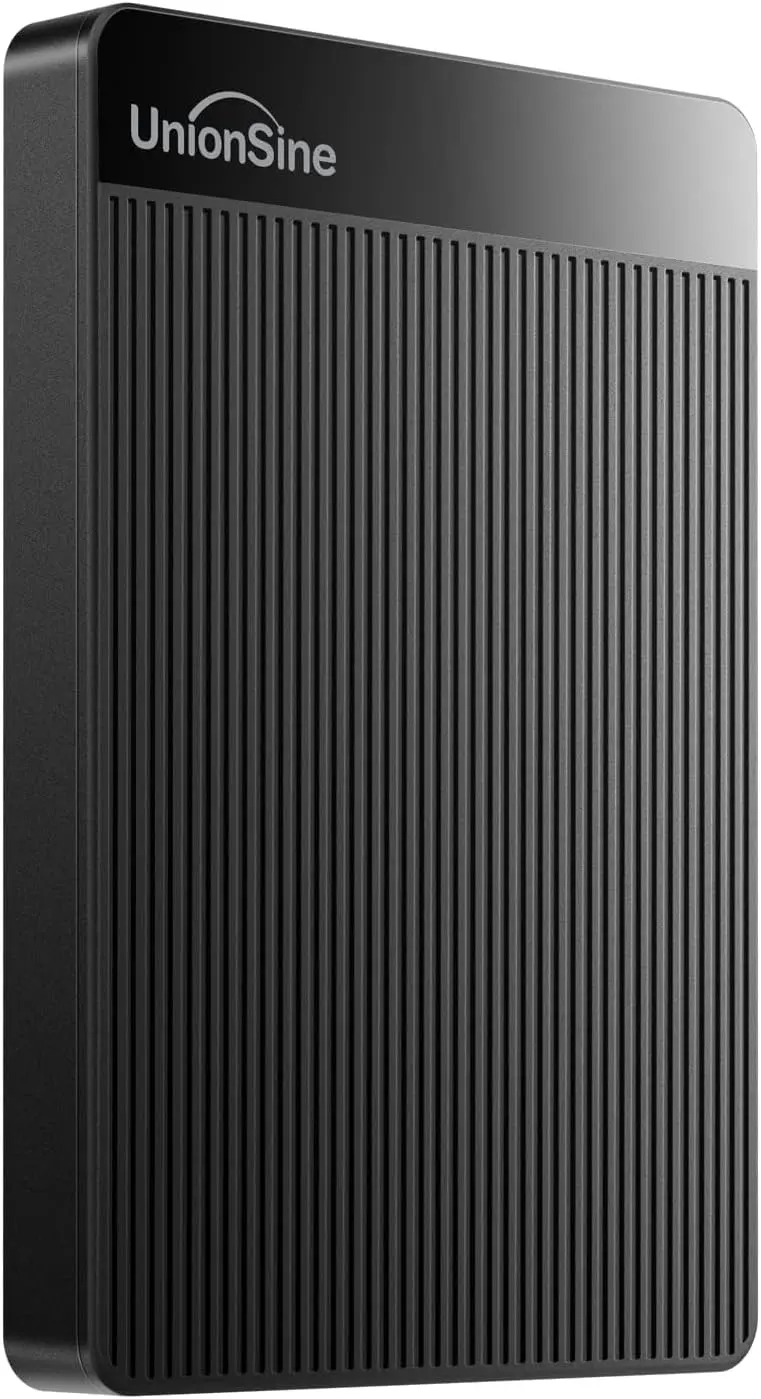 

500GB Ultra Slim Portable External Hard Drive USB 3.0 for PC, Mac, Laptop, PS4, Xbox - Black