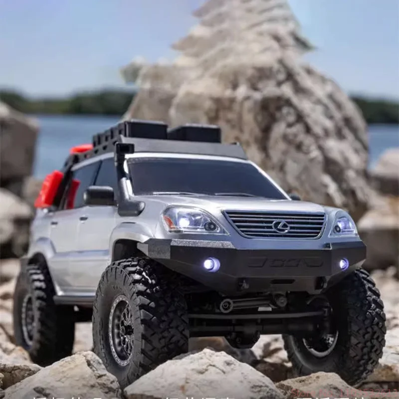 Axial 1/24 scx24 lexus gx 470 rtr pequena escala de controle remoto carro de escalada elétrico adulto e infantil brinquedo presente