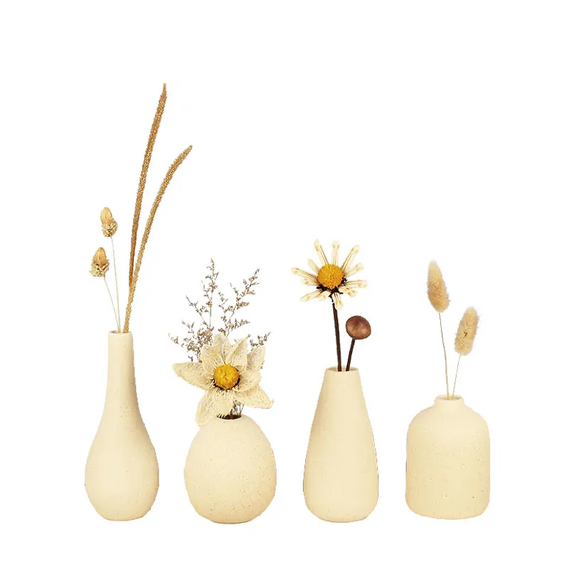 Dried flower decoration ornament living room Nordic ins air-dried lotus pod home decoration small vase bouquet desktop decoratio