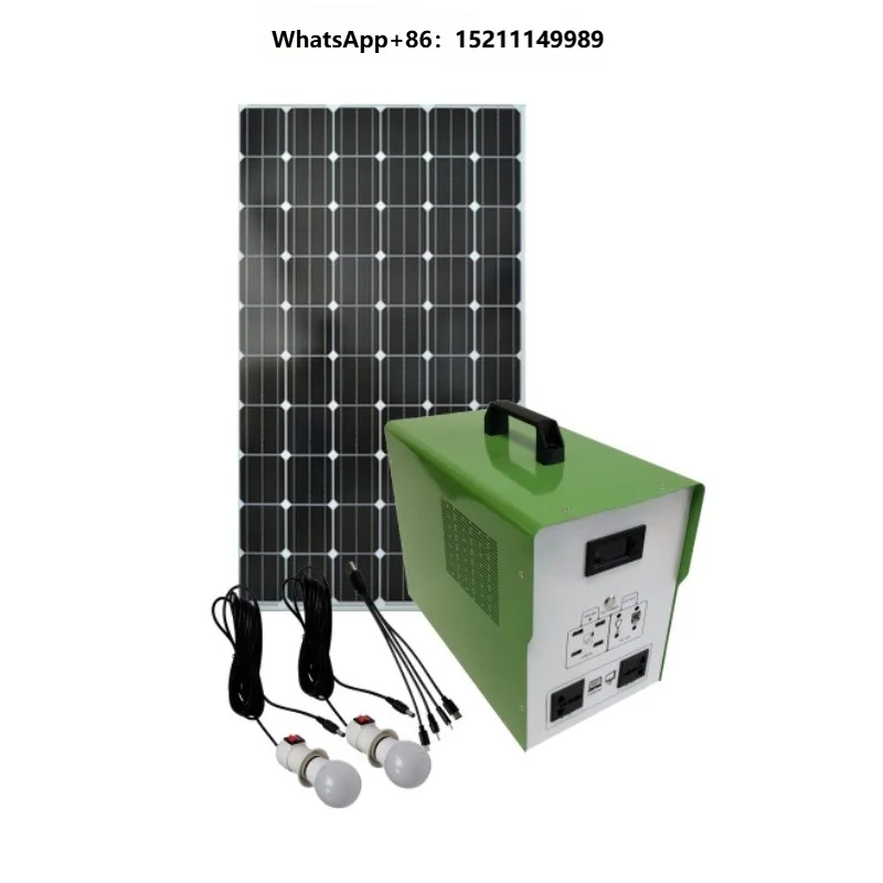 All-in-One Solar Home System  Pure Sine Wave, AC/DC/USB Outputs,  Series Solar Generator 300W/500W/1000W with  Controller