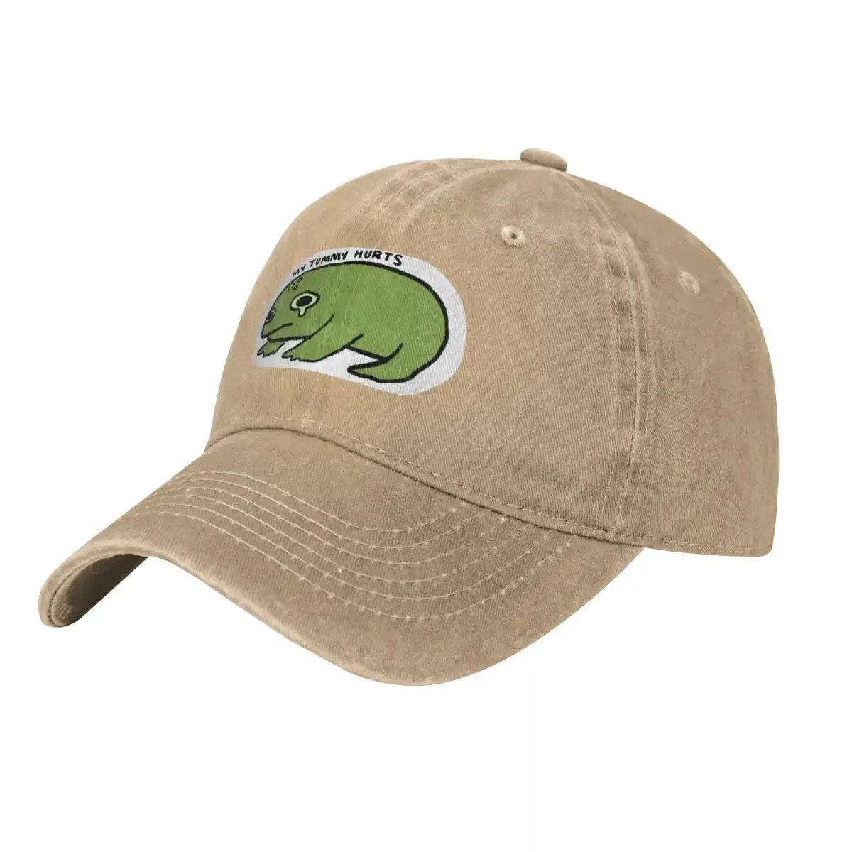 My Tummy Blasts Frog Baseball Cap, Derby Hat, Western Hat, New In The Hat, Beach Woman, Men's