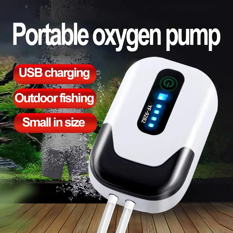 Sobo Portable USB Rechargeable Aquarium Oxygen Pump Fish Tank Aerator DC Pump for Aquarium Outdoor Fishing Air Pumps Accessories