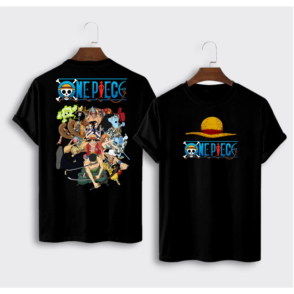 Heißer Japanische One Piece Luffy Baumwolle T-shirt Männer Atmungsaktive Unisex Sport T-shirt Sommer Frauen Männer Oversize Bandai Cosplay T-shirt