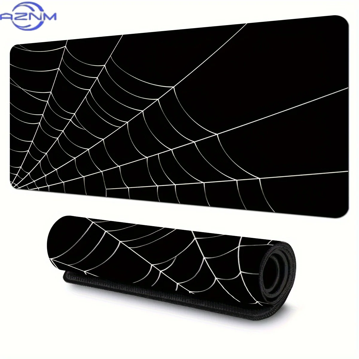 Spider Web Mouse Pad Large black mousepad Office computer desktop pad non-slip keyboard pad lock edge non-slip Work home Company