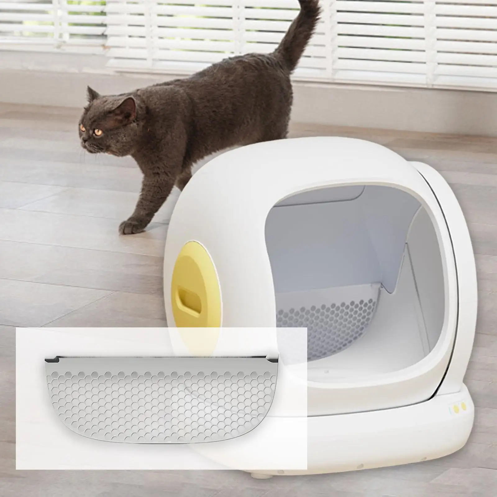 Filtro repuesto para caja de arena automática de gatos con bandeja