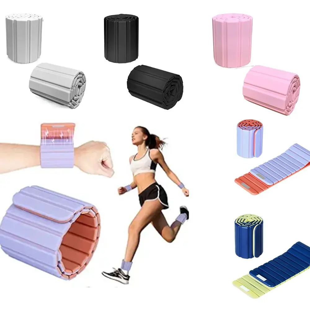 1Pair Wearable Wrist Weight Bracelet Magnet Adjustable Weighted Wrist Strap Bracelet Style 500g Each view 4