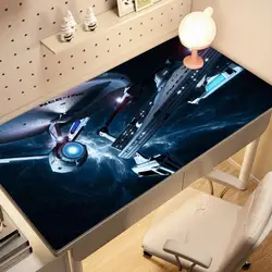 Large Rubber Mouse Pad Gaming Accessories Office Gamer Keyboard Sci Fi Outer Space Desk Mat Non-Slip Laptop Star Trek Mousepad