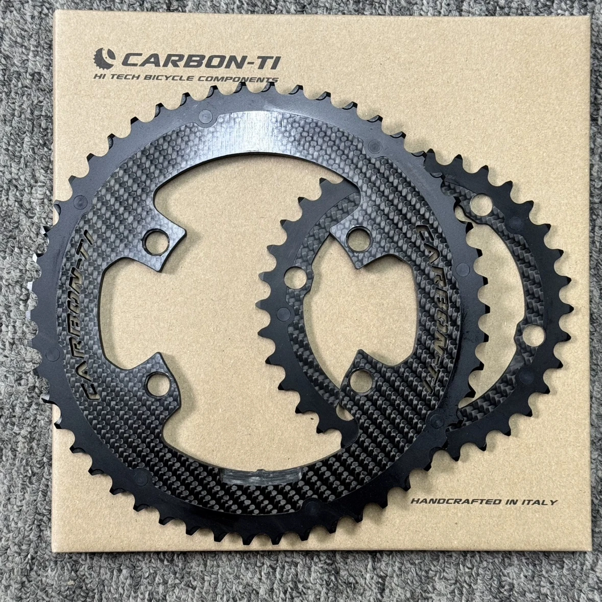 Carbon-Ti CT carbon chainring Evo AXS Spider/gear arms4 4633 4835