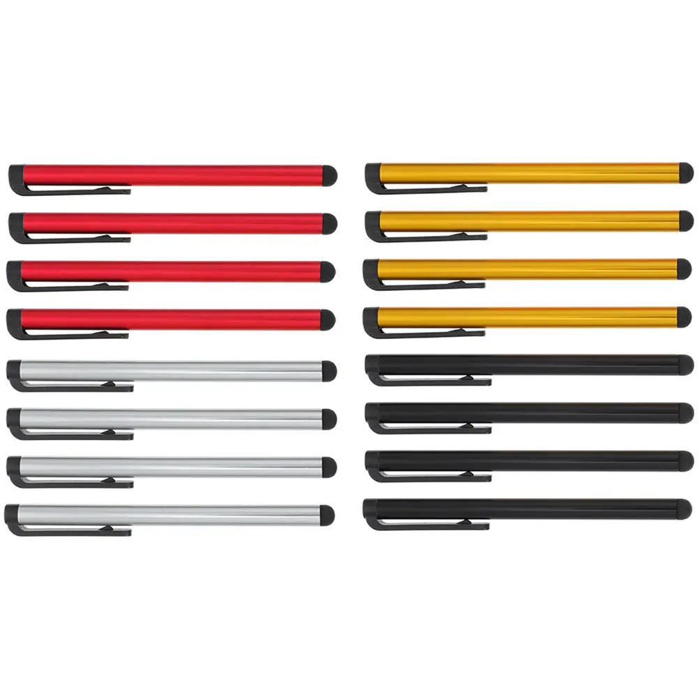 16Pcs Aluminum Alloy Stylus Pen Set for Tablets – Lightweight Capacitive Stylus for Note Taking, Drawing & Gaming