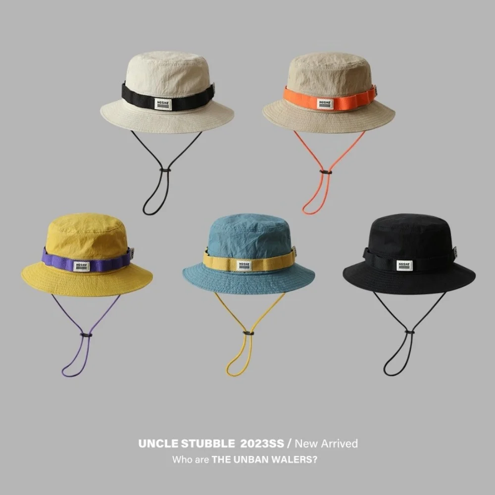 

Japanese Style Fishing Bucket Hat – Color-Block Wide Brim UV Sun Hat For Men Women Outdoor Camping Hiking Travel Angler Gear