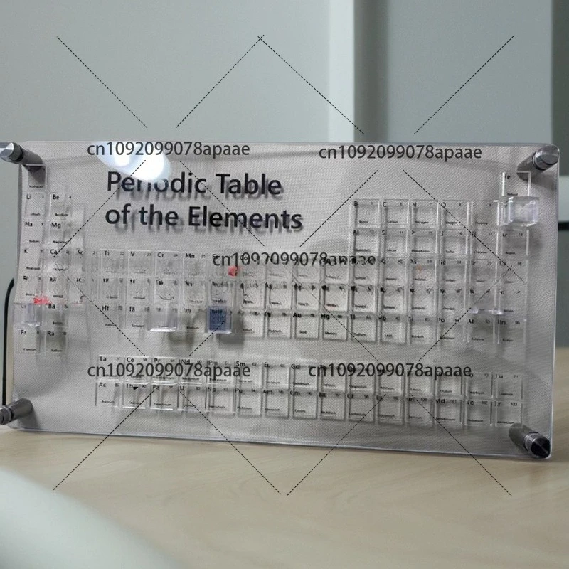 

Acrylic Element Cube Display - Periodic Table Stand for Chemical Sample Collection