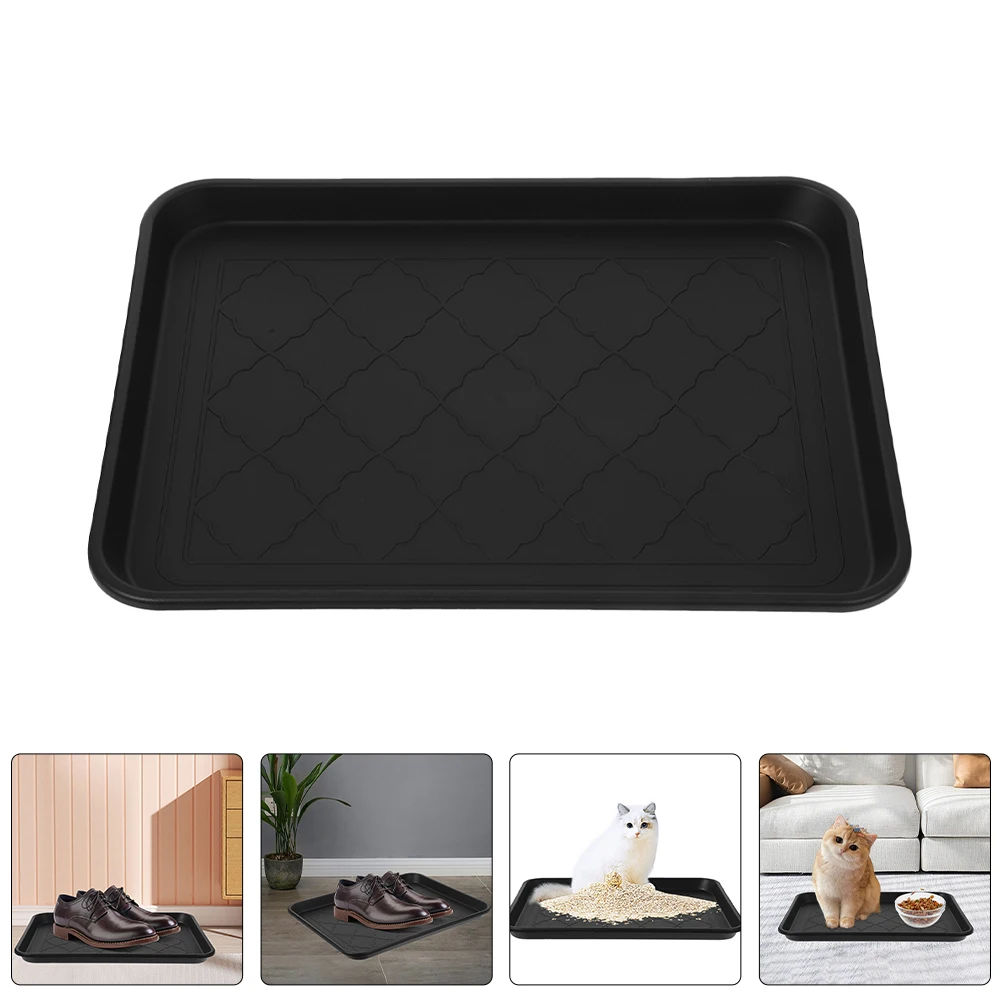 2個入り シューズトレイ 玄関用 大容量 滑り止め ブーツマットトレイ プラスチック製収納ソリューション 家庭用 庭用 車のトランク用