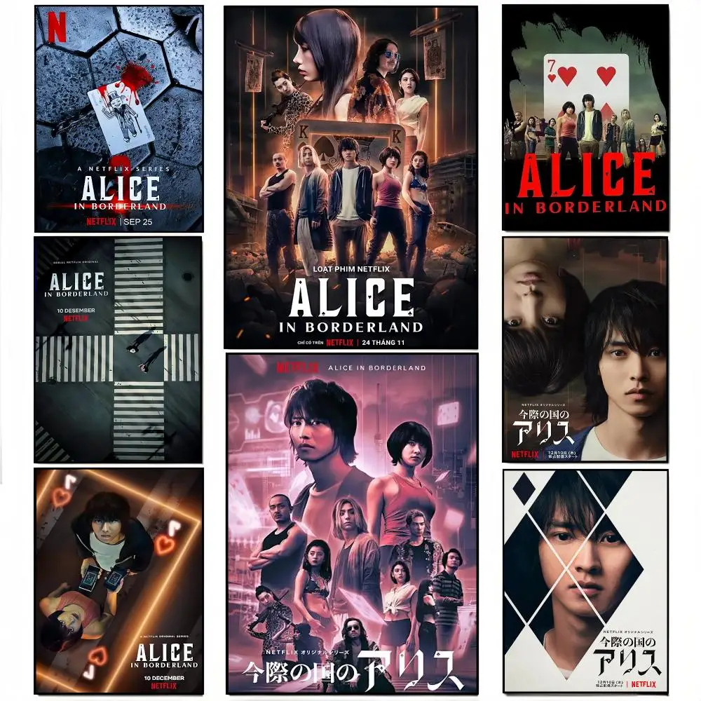 Thriller Shows A-Alice In Borderland Poster Wall decals, perfect for hallways, living rooms, and home decor