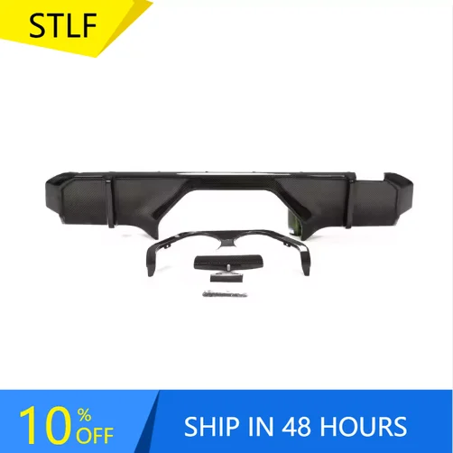

STLFDry Carbon Fiber Car Rear Lip Diffuser for BMWSs G80 M3 G82 M4 Sedan Coupe 2021+ Back Bumper Lips Diffuser
