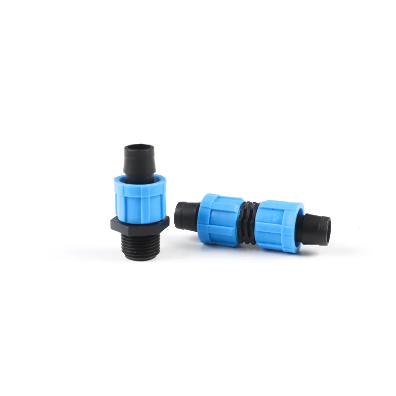 Pull Straight Through 16mm Garden Irrigation Drip Tape Connector Collection Lawns Watering Pipe Joints Tube Adapters Connectors