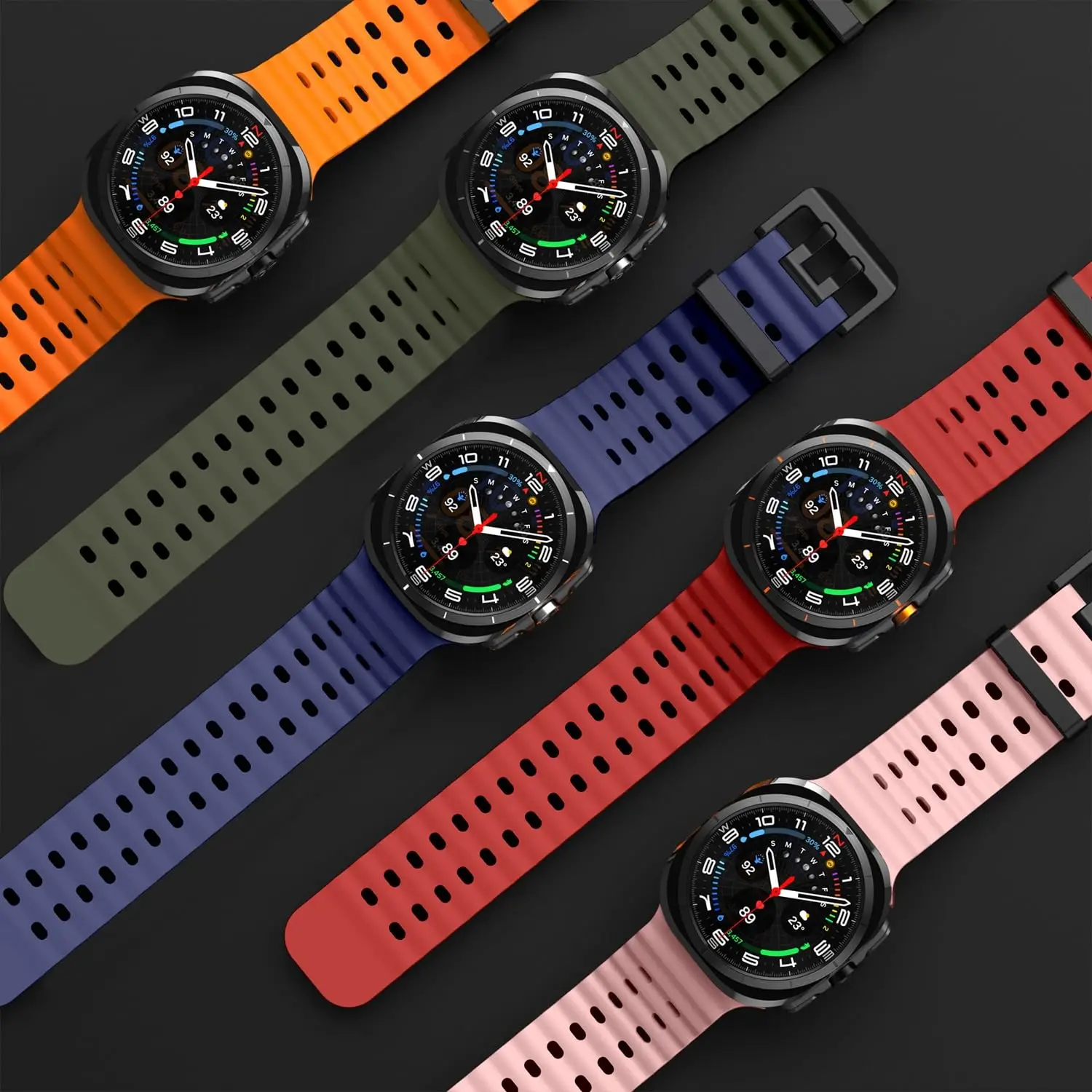 Uhrenarmband für Samsung Galaxy Watch 7 8 Ultra Ersatz-Gummiarmband für Samsung Galaxy Watch8 Zubehör – Detail 5