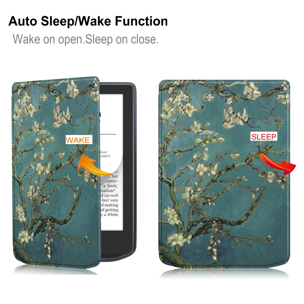 Compatible with Vivlio Light HD/Light 6-inch Tablet case, Full Coverage Ultra Slim Leather Cover Case