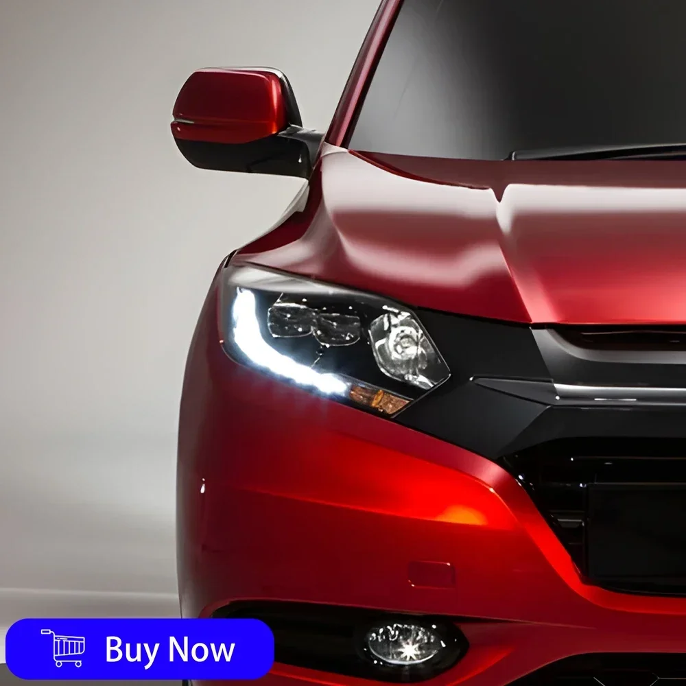

For Honda Vezel HR-V XR-V 2014-2018 Car Front Lamps Auto Headlights Assembly Upgrade LED 2 Projector Lens Tool Accessories