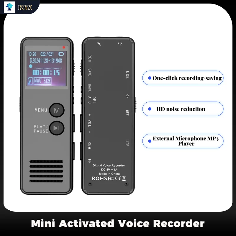 

Мини-активированный диктофон 16 ГБ-64G U-диск USB-флешка аудио звук диктофон громкоговоритель внешний микрофон MP3-плеер