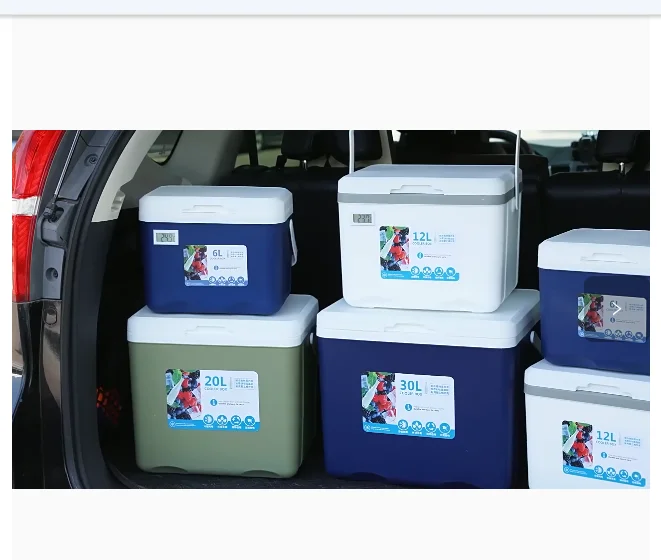 Cooler Box 45qt Rotomolded Cooler Chest for Outdoor Picnic, Plastic Ice Cooler Box