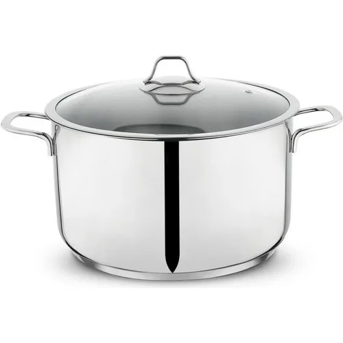 Schafer Held 20 cm Glass Cover Steel Deep Casserole Inox