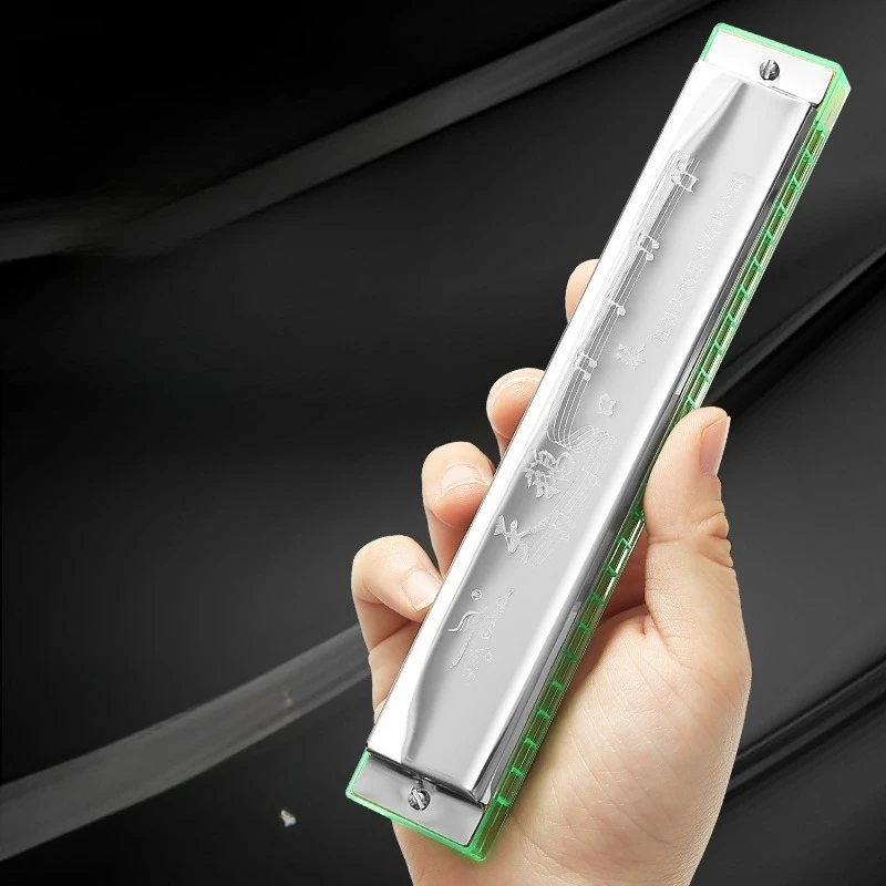 

Гармоника для начинающих, 24-отверстная, для детей и взрослых, профессиональная, в тональности До мажор, инструмент для изучения полифонии