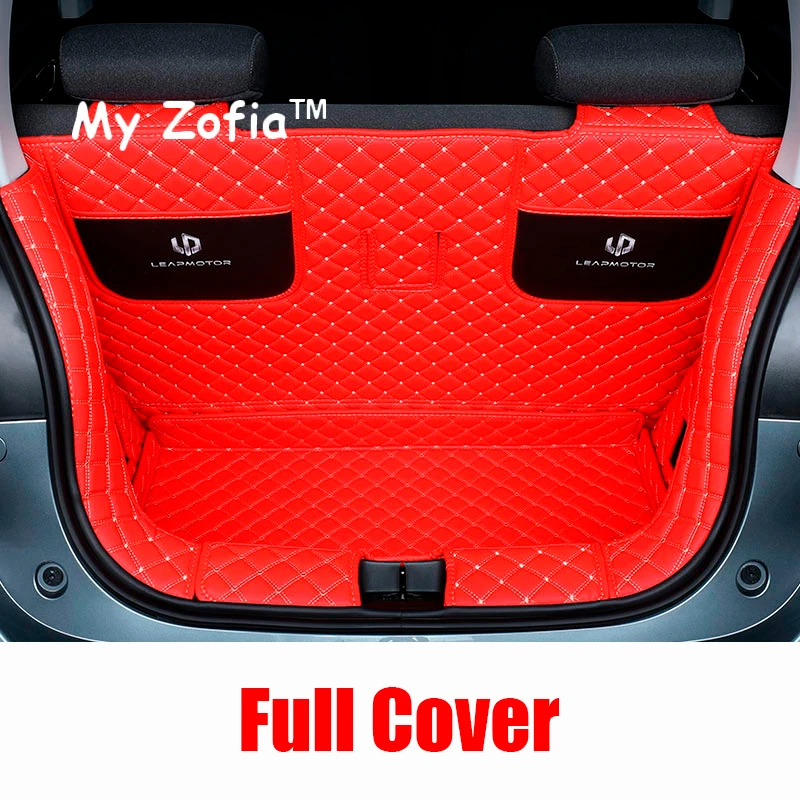 NONE Für Leapmotor T03 2023 2024 2025 Auto Stamm Wasserdichte Tablett Fracht Anti-Slip Boot Hinten Boden Stamm Matte Lagerung pad Zubehör 3