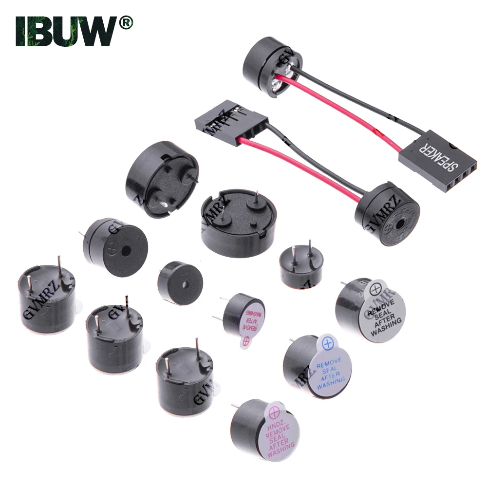 12095/9042/12085/YD15240 Series Active & Passive Electromagnetic Piezo Buzzer Assortment for Electronics & DIY