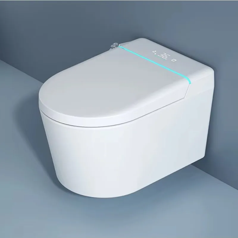 Toilet Wc Hanging Sanitary Ware Bathroom Ceramic Round  Smart Wall Mounted Toilet