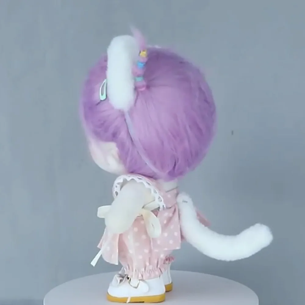 

Повязка на голову, кукла, кошачьи уши, хвост, кошачье ухо, декор для волос, 20 см, головной убор для куклы, волосатый хвост, платье, хлопковая кукла, уши животных, аксессуары для кукол