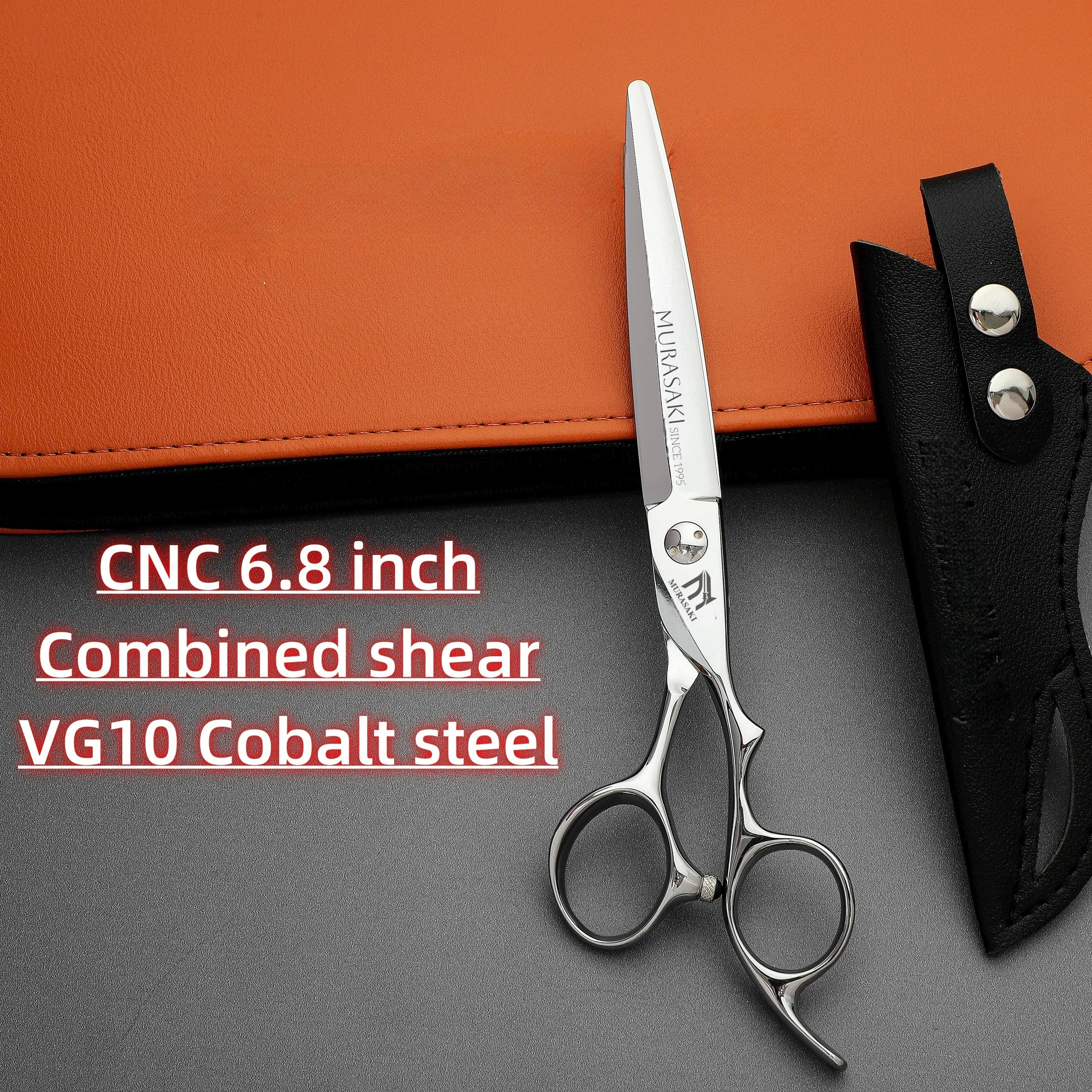 Professionelle CNC-Friseurscheren, erstklassiges Friseurzubehör, 6,1 und 6,8 Zoll VG10-Stahl, hochwertige Haarschneidewerkzeuge – Detail 3