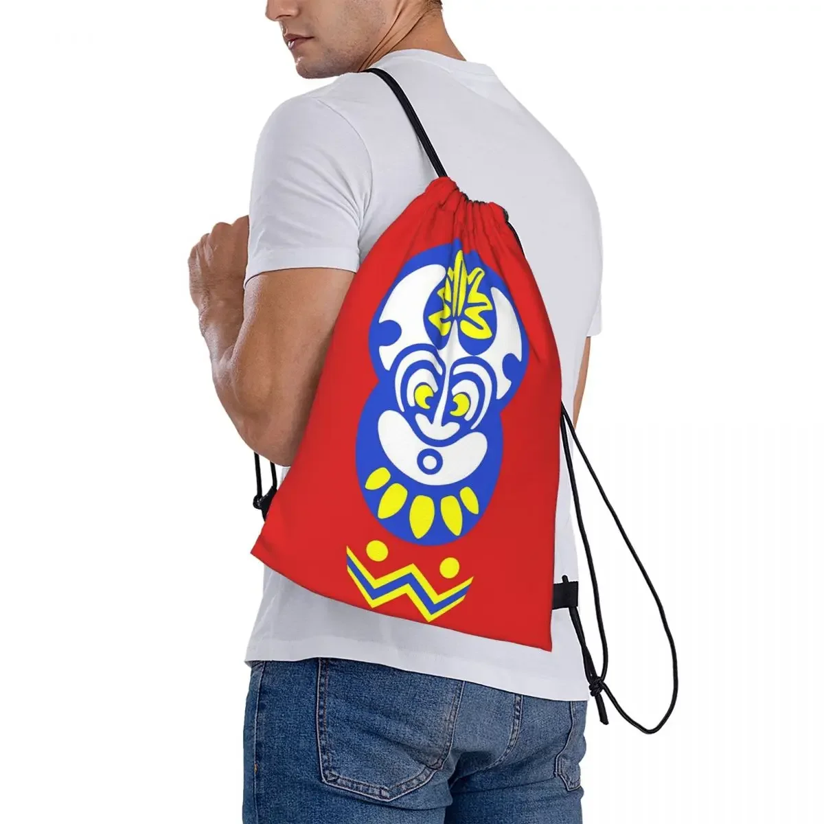 Islanders-Sacos de cordão portáteis multifuncionais, bolso para pacotes, bolsa esportiva, bolsa para homens e mulheres, mochilas escolares