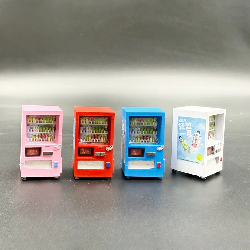 Diorama 1/64 Model Mesin Penjual Minuman Model Tampilan Adegan Garasi Pemandangan Jalan Kota
