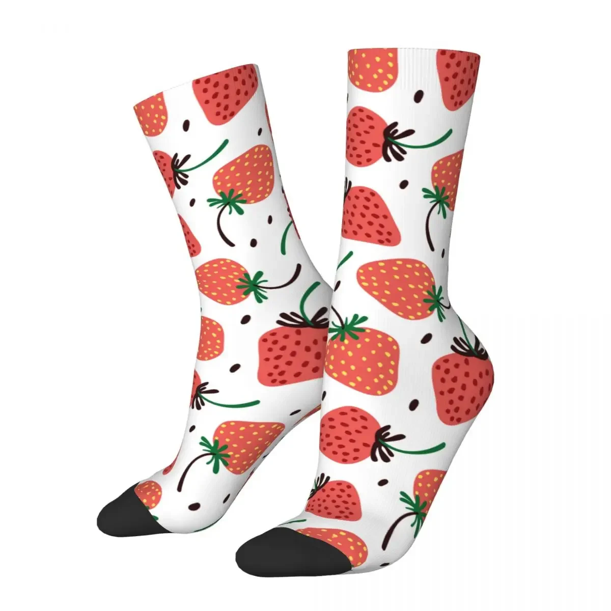 

Winter Warm Cool Unisex Strawberry Socks Cute Fruit Breathable Skateboard Socks