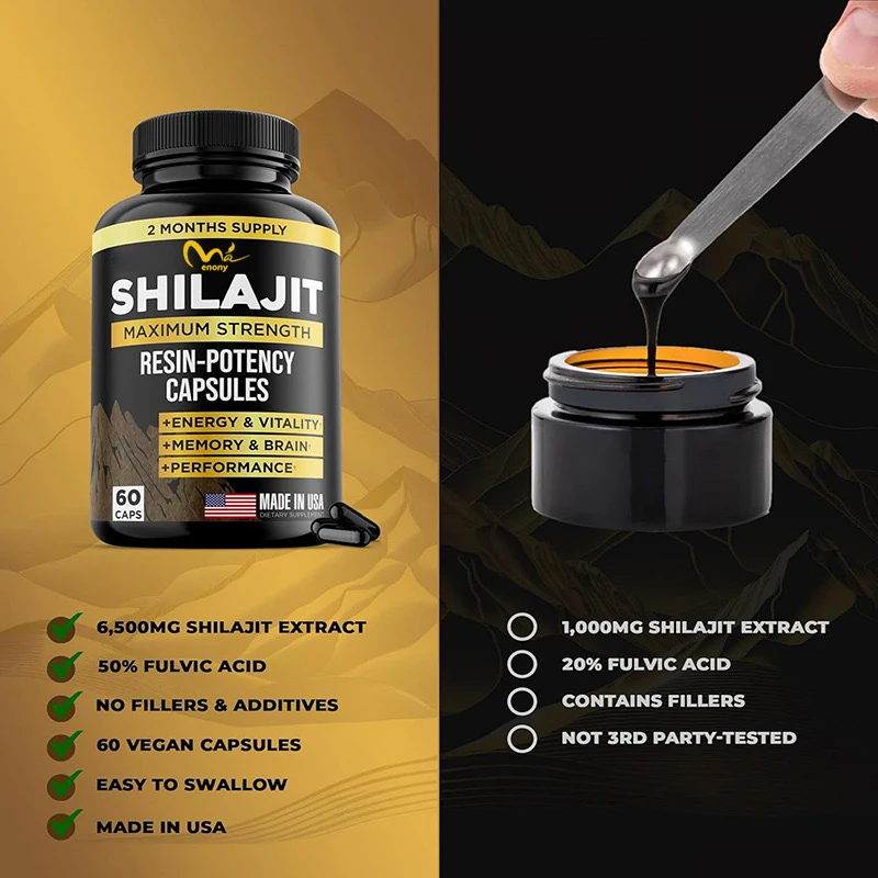 Shilajit resin in Xilaizhi capsules enhances strength, energy, endurance, enhances endurance, and enhances immunity