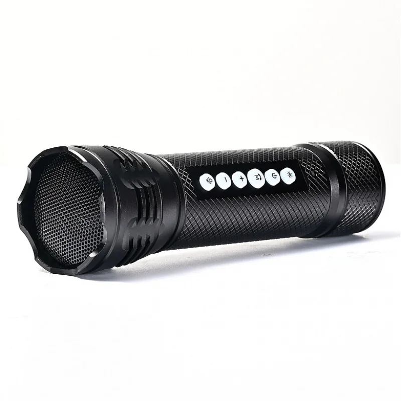 

Waterproof Power Torch Bluetooth Speaker Usb Household Outdoor Riding Portable Led Light Wireless Mini-Speaker