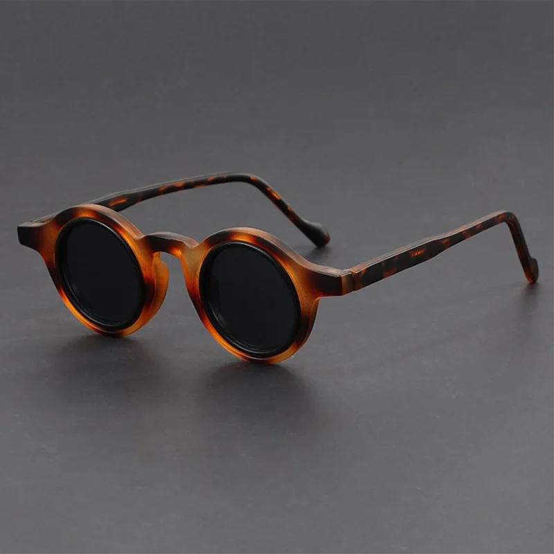 

Fashion Luxury Brand Sunglasses Men Round Retro Sun Glasses Trendy Steampunk Designer Sunglasses Y2K Thick Frame Women UV400