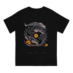 Vintage Fatalis T-Shirts for Men Round Collar  Cotton T Shirt Monsters H-Hunter MHW Short Sleeve Tee Shirt Summer Clothes