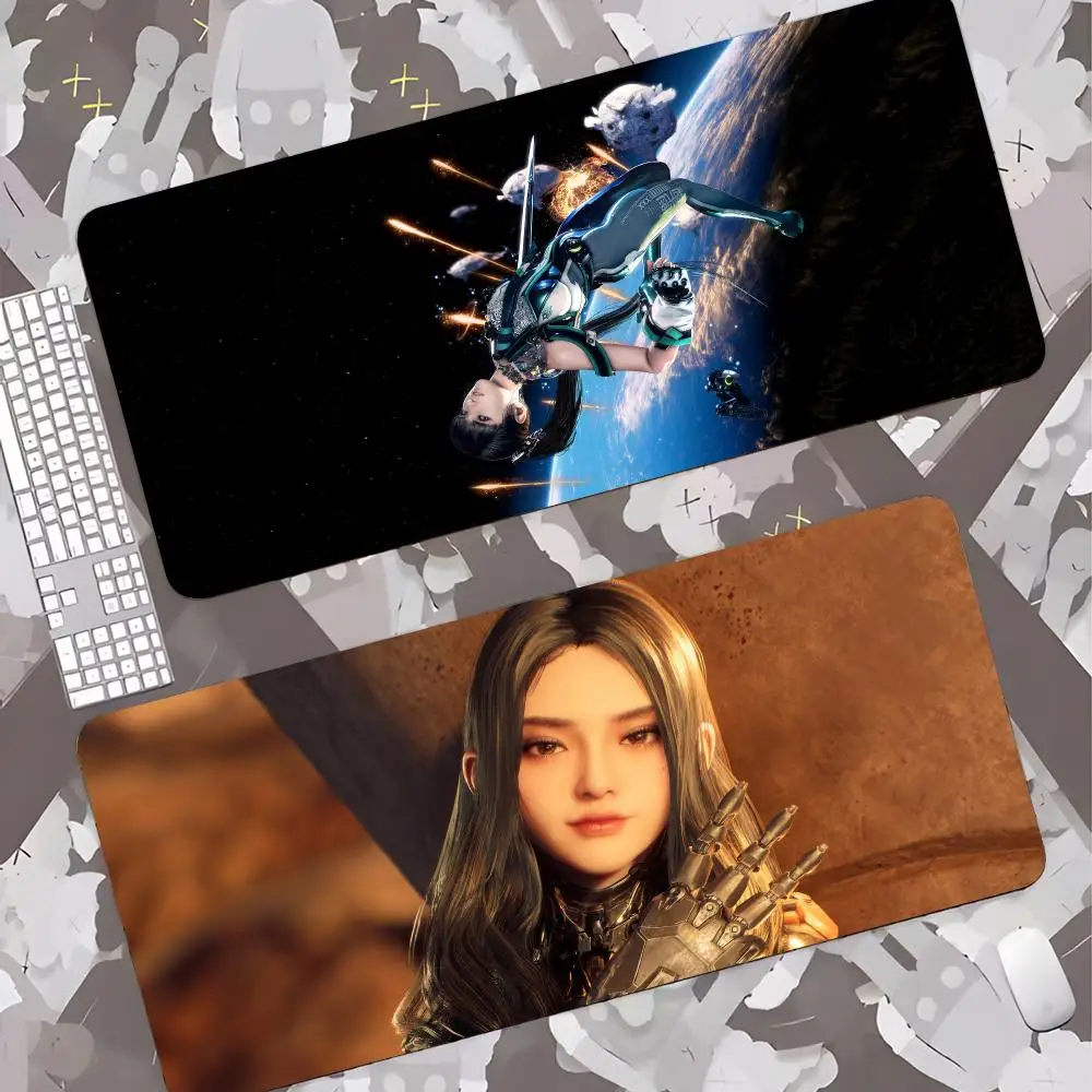 Stellar Blade Mouse Pad Gamer Keyboard Mat Pads Gaming Desk Protector Laptops Large Mousepad Cartoon Deskmat