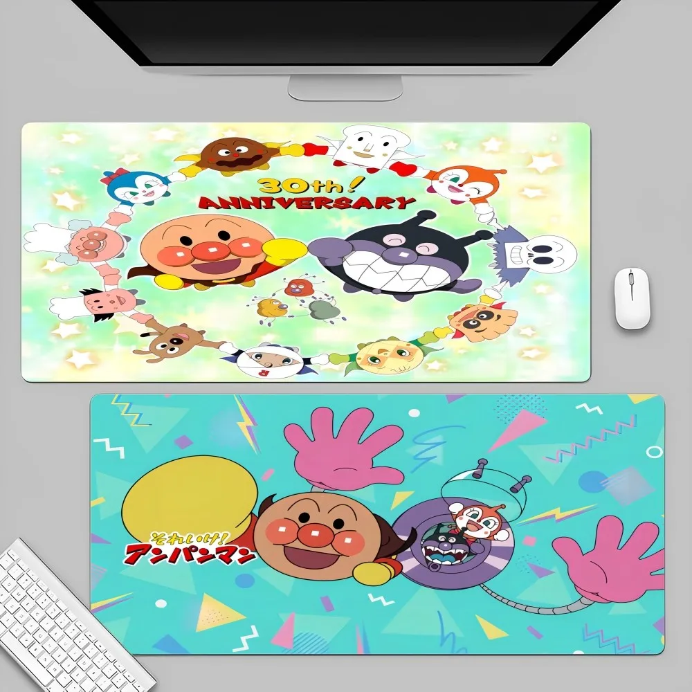 Children Anpanman Anime Rubber XXL Keyboard Mat Table Mat Students Gamer Desktop Mousepad Gaming Mouse Pad