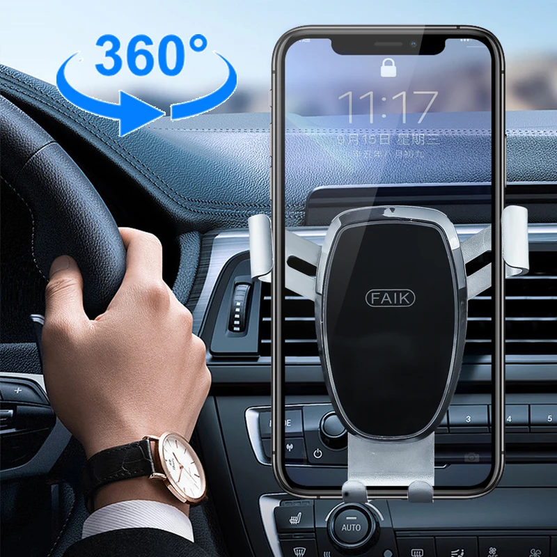 Car Phone Mount Firmly Grip Air Vent Cell Phone Holder For iPhone Samsung Xiaomi Car Phone Holder Ultra Stable Bracket Mount