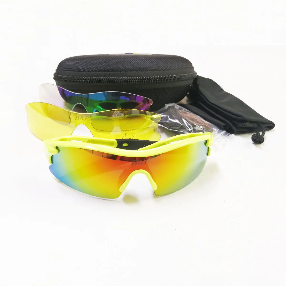 

Yellow Border Outdoor Children's Sunglasses w UV Protection + Replaceable Lenses