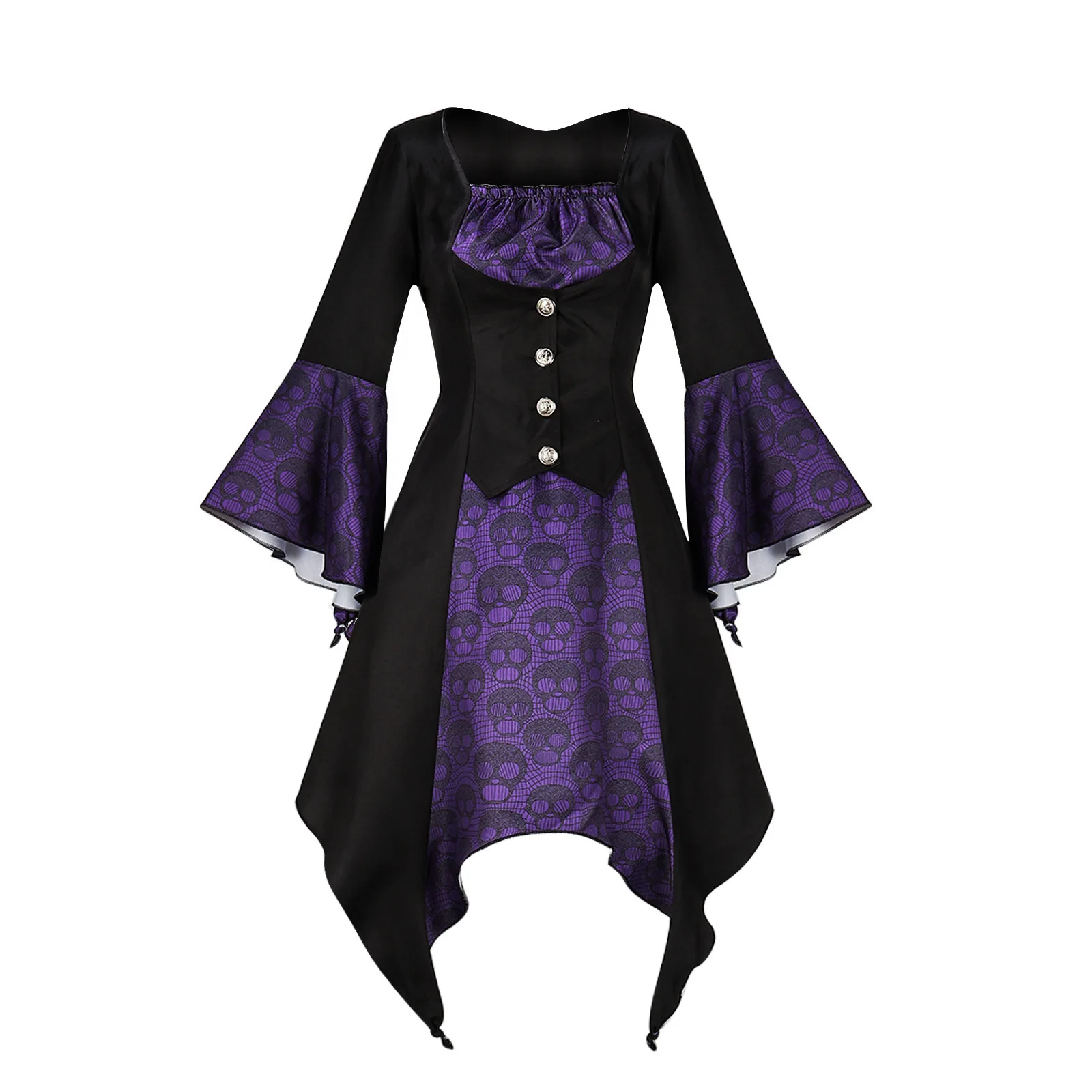

Halloween Acting Costume Dark Goth Dress Witch Cosplay Cos Costume