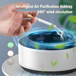 Smart Cigarette Ashtray Air Purifier Remove Secondhand Smoke and Tobacco Odor Instantly Batteries Not Included Smoke Accessories